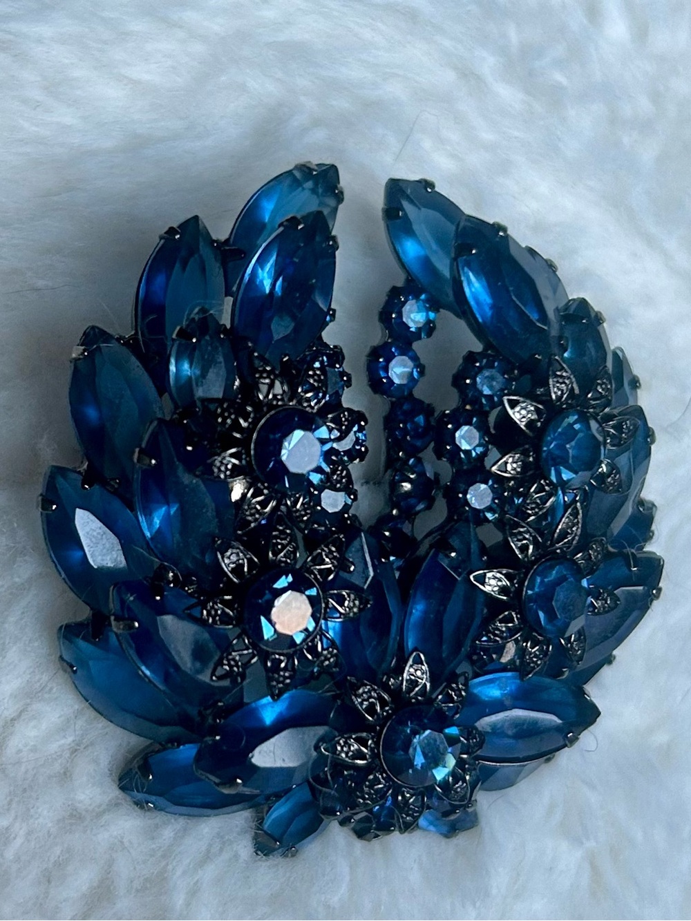 DO NOT BUY HOLD FOR SUNNYBEAR  DeLizza & Elster (Juliana) Cobalt Blue Crystal - Picture 8 of 15